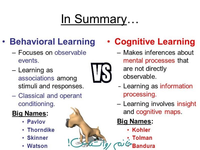 Cognitive learning theories